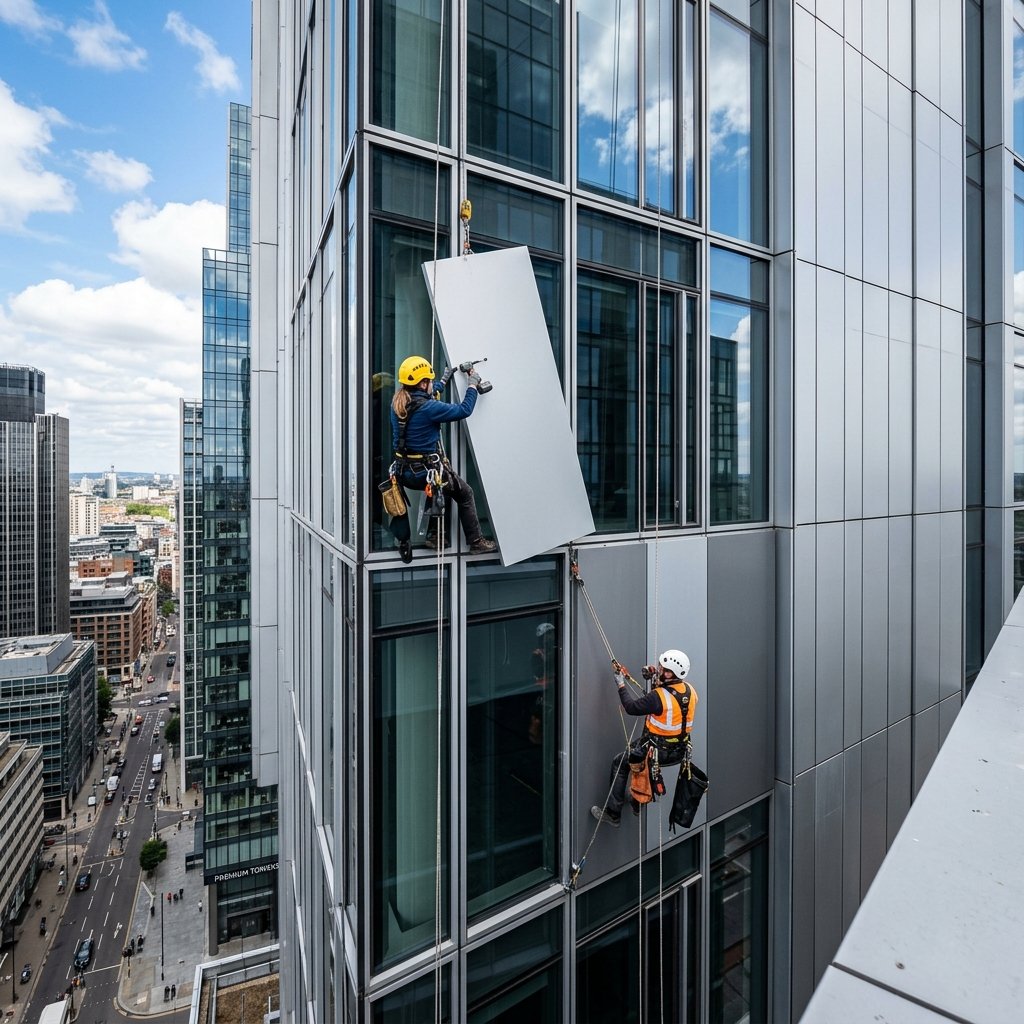 ACP Sheet Cladding Installation